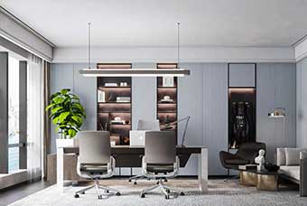 开封轻奢风格-书房