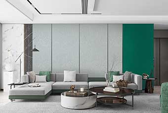 开封轻奢风格-客厅