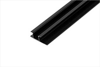 开封航空纤维墙咔铝合金带灯中条（哑黑氧化）