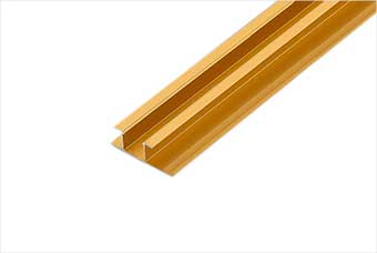 开封航空纤维墙咔铝合金带灯中条（钛金氧化）